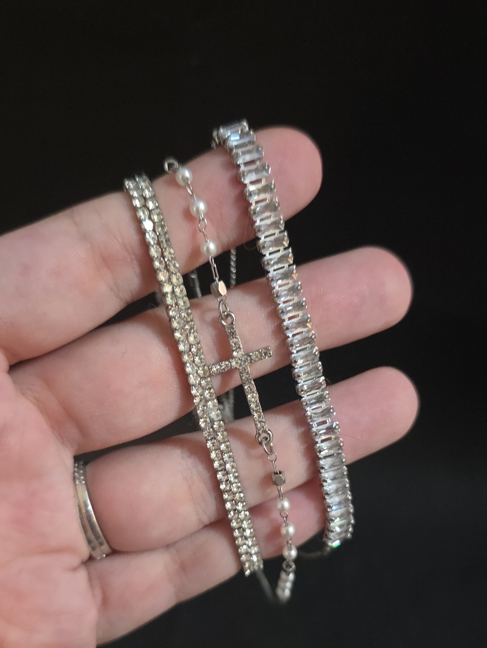 Silver Bracelet Stack